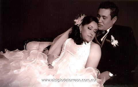 Ricardo y Rosalba en el mes de diciembre de 2012.