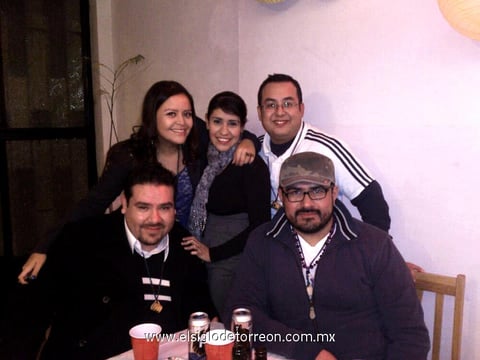 Fátima, Adriana, Jorge, Pablo y Víctor.