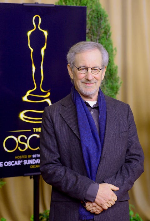 El cineasta estadounidense Steven Spielberg, asistió al desayuno previo a la entrega de los Oscares.