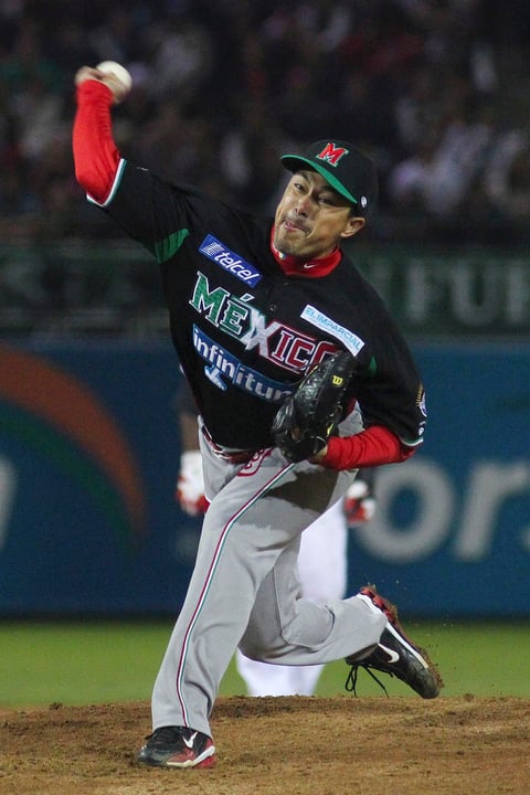 Buen papel de Rodrigo Lopez pitcher de Mexico.