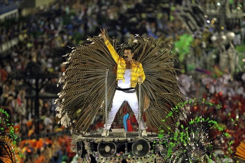 Disfraces de todo tipo se pudieron apreciar en el Carnaval de Río de Janeiro.