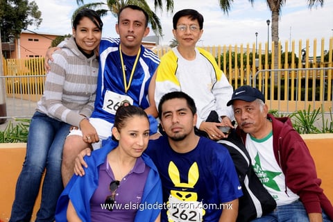 Sergio, Carlos, Gaby, Yolanda, Rosario y Sergio.