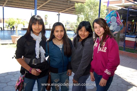 Dany, Diana, Tere y Sofía.