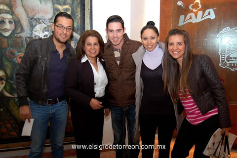 Arturo, Rocío, Sergio, Nydia y Martha.
