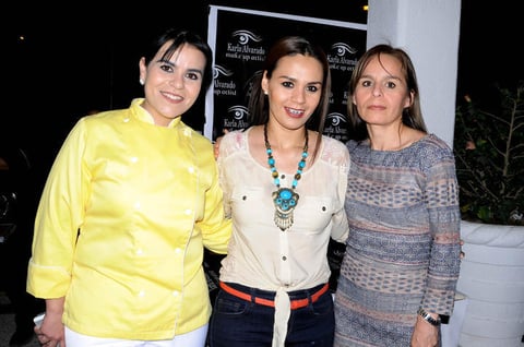 Rosa Lucía Dávila, Karla Alvarado y Leticia Flores.