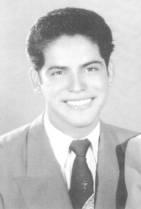 Juan  Rosales Carrillo en sus 25 años, hace varias décadas.