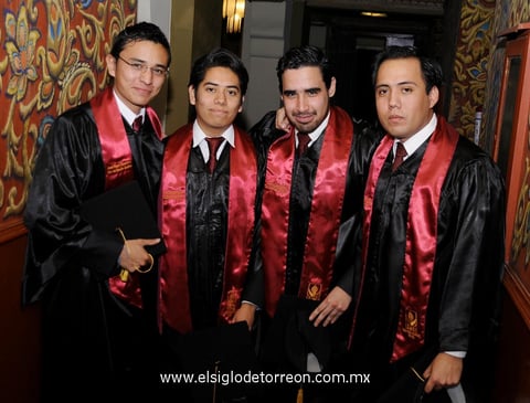 Édgar  Esparza, César Favela, Jonathan Saucedo y Luis Medrano.