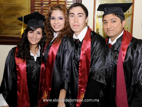 Laidy  Juárez, Rebeca Aguilar, Luis Ríos y Enrique Soto.