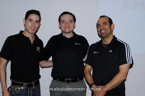 Gustavo  Mendoza, Sergio Avilés y Manuel Martínez.