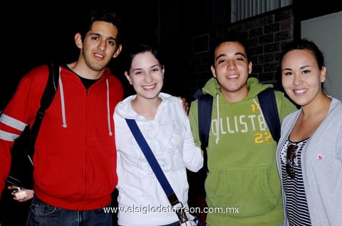 CHARLY  Zermeño, Mirelle Palencia, Diego Benítez y Marlene Talamantes.