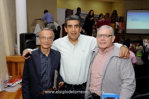 Luis  Rey Delgado, Felipe Cedillo y Martín Arballo.