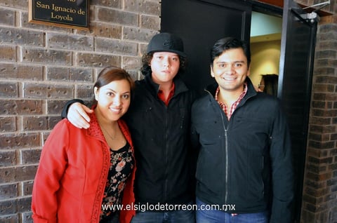Alesandra, Diego y Andrés.