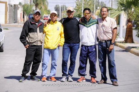Moisés, Juan Gilberto, Óscar, Fernando y Javier.