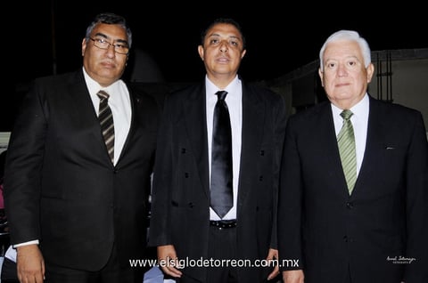 Dr. Juan Calvillo Hernández, Lic. Josué Hernández Morales, Magistrado Jesús Sotomayor Garza.