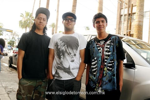 Rulas, Charly y Roberto.