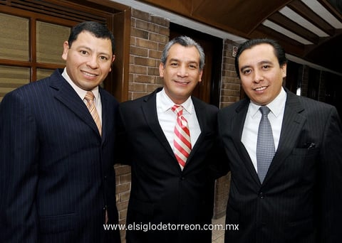 Moisés  Méndez, Arturo Torres y Jaime Rodríguez.