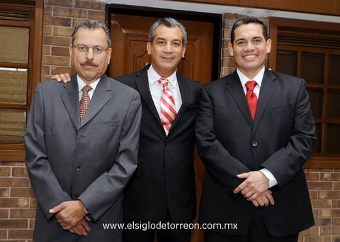 Gustavo  Cervantes, Arturo Torres y Gerardo Espino.