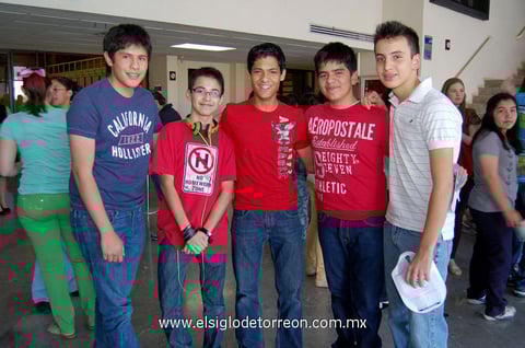 José Antonio , Arturo, Adrián, Rodrigo y Juan Carlos.