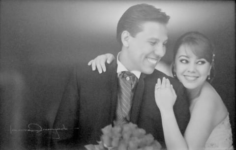 La Feliz  pareja, Miriam Sordo y Juan Pablo Estrada, hijos de los Sres. Felipe Sordo R. y Dora L. Machado; Elvia A. García y Juan Pablo Estrada G. quienes contrajeron nupcias el 31 de marzo de 2012 celebran hoy un año de matrimonio.- Laura Grageda Fotografía