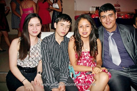 ALEJANDRA  Murguía, Martín Martínez, Fernanda Ortiz y Omar Rivera.