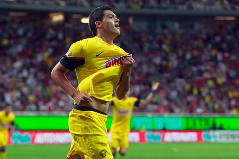 Raúl Jiménez llevó a las Águilas a la victoria. (Jam Media)
