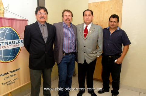 Pedro  Cañedo, Eugenio Treviño, Gilberto Larios y Mariano Briceño.