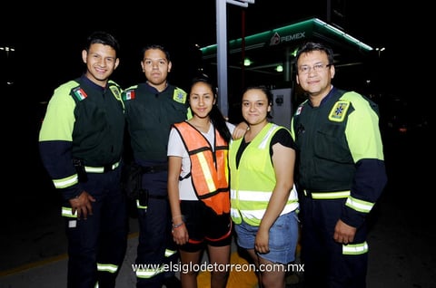Gilberto Hibrahim, Diego Rodríguez, Gabriela Rubio, Mónica Meraz y Gilberto Rubio.