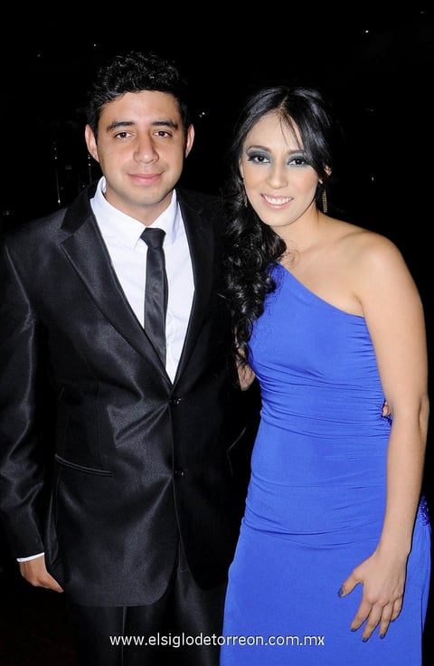 Miguel  Bazán y Ania Carbajal.