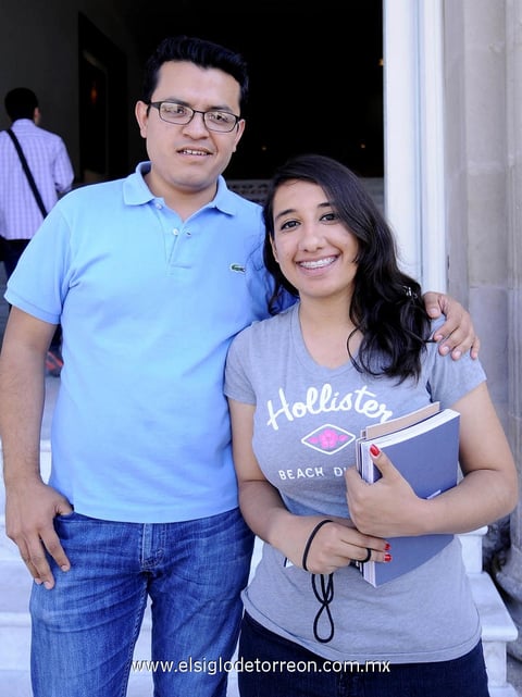Jonathan  Martel y Beatriz Diosdado.