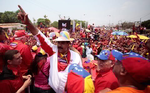 Por su parte, el presidente encargado de Venezuela y candidato a la presidencia, Nicolás Maduro, participó en un acto de cierre de campaña en Cabimas.