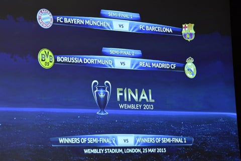 Quedaron listos los enfrentamientos en la antesala de la final de la Champions League.