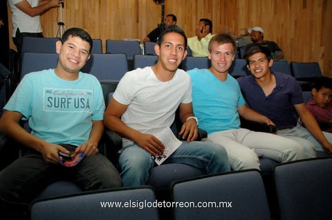 Adair, Jorge, Rubén y Josué.