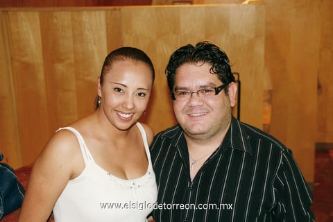 Melisa Violante y Fabián Almaráz.