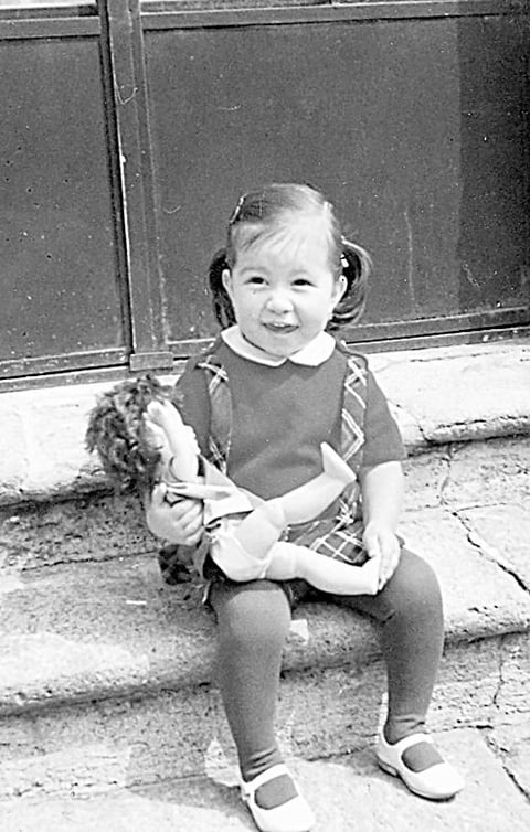 Martha Citlalin Ramos Sosa, a la edad de dos años dos meses, en noviembre de 1967.