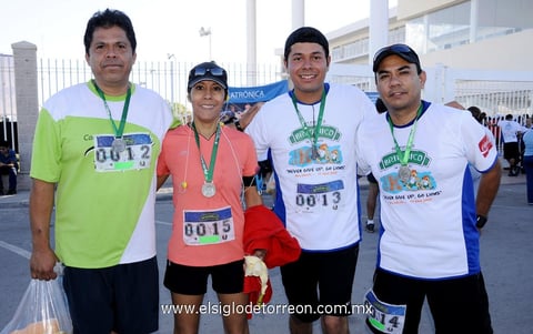 Orlando, Ruth, Ángel Orlando y Gabriel.
