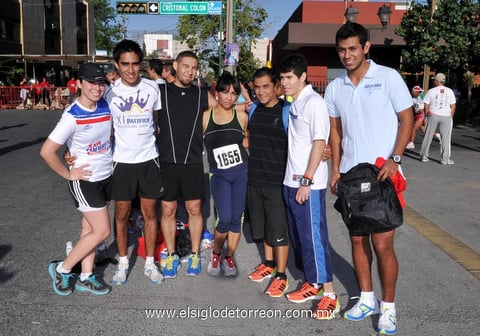 Rodolfo Gómez, Alba, Carlos, Katy, Leonel, Omar Hiram y Enrique.