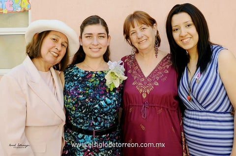 Sol  Hernández, Edith Poupard, Rosa María Katsicas y Diana de Katsicas.