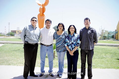 Gerardo Martín, Aurelio García, Nadia Guillén, Teresa Díaz y Manuel Morales.