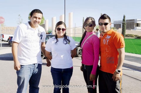 Carlos Ávila, Marifer Tagle, Cinthya Sánchez y Érick Pinale.