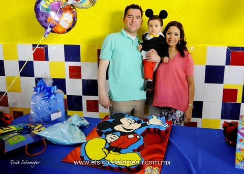 El pequeño  Iker García Cervantes, celebrando su primer año de vida.- Érick Sotomayor Fotografía