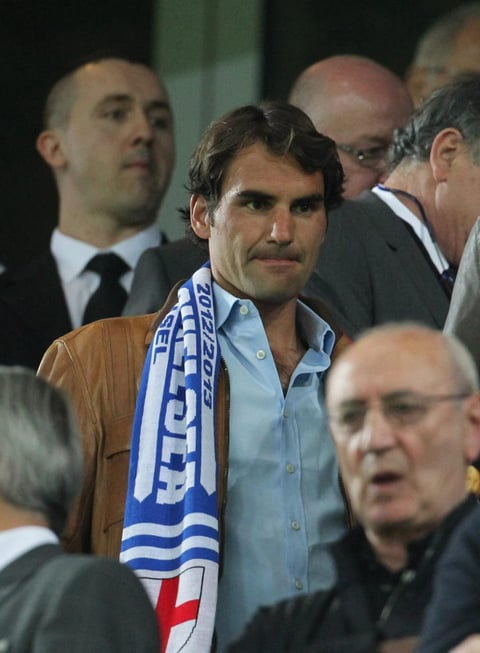 Roger Federer fue el invitado especial por los locales.