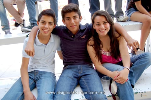 Fernando,  Carlos y Cristina.