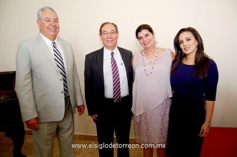 Alfredo Bracho, Rubén Ontiveros, Susana y Georgina.