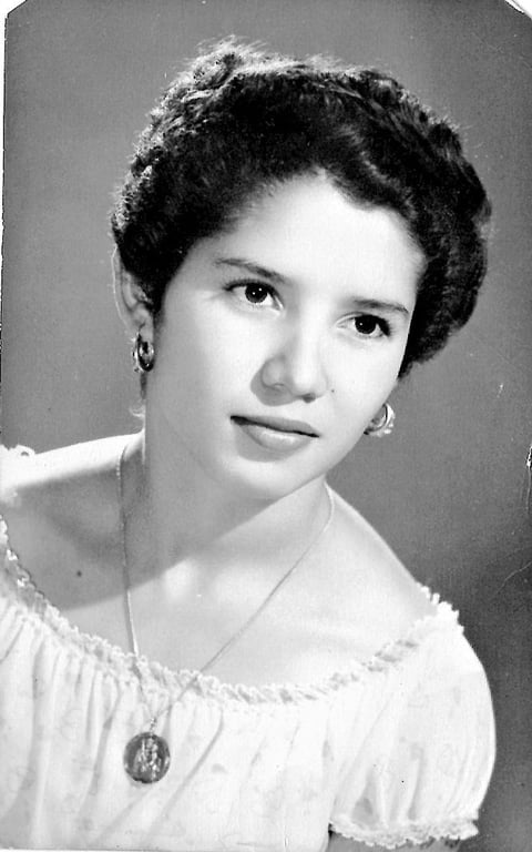 María Socorro Magaña, en una fotografí­a del recuerdo.