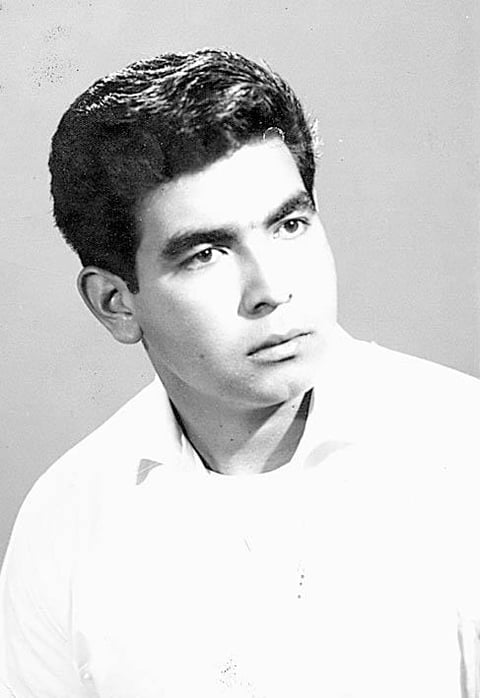 Elías  Quiñones Ríos (f) ampliamente conocido en el ramo turí­stico y aéreo, recordándolo en su cumpleaños. Fotografía de 1967.