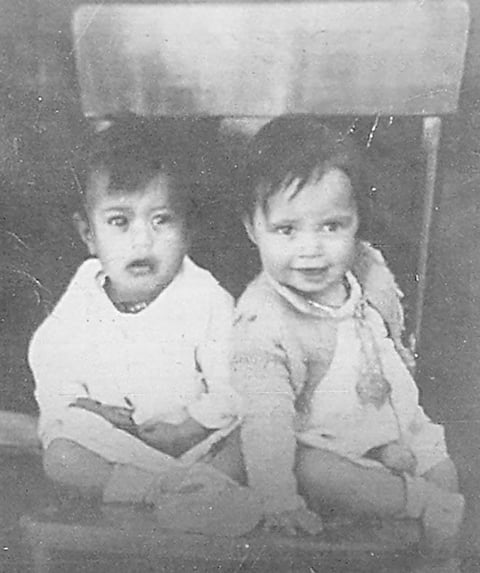 Margarita y Teresa Montoya Carrillo, hace varias décadas.