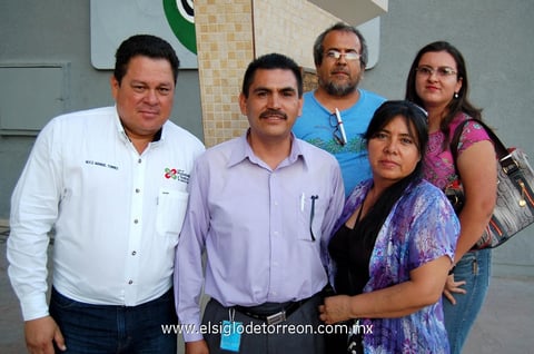 Manuel,  Ramón, Francisco, Elizabeth y Miriam.