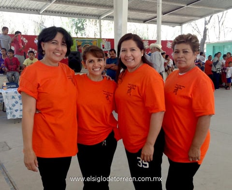 Alejandra Chávez,  Nidia Hernández, Antonia Gómez y Raquel Aguilar.