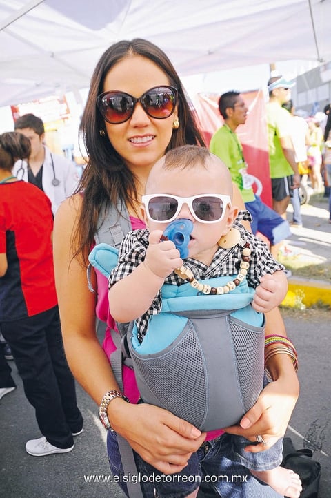 EVENTO DEPORTIVO.  Pamela y Gibert.