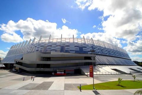 Finalmente el sexto estadio es la Arena Pernambuco en Recife, Brasil.